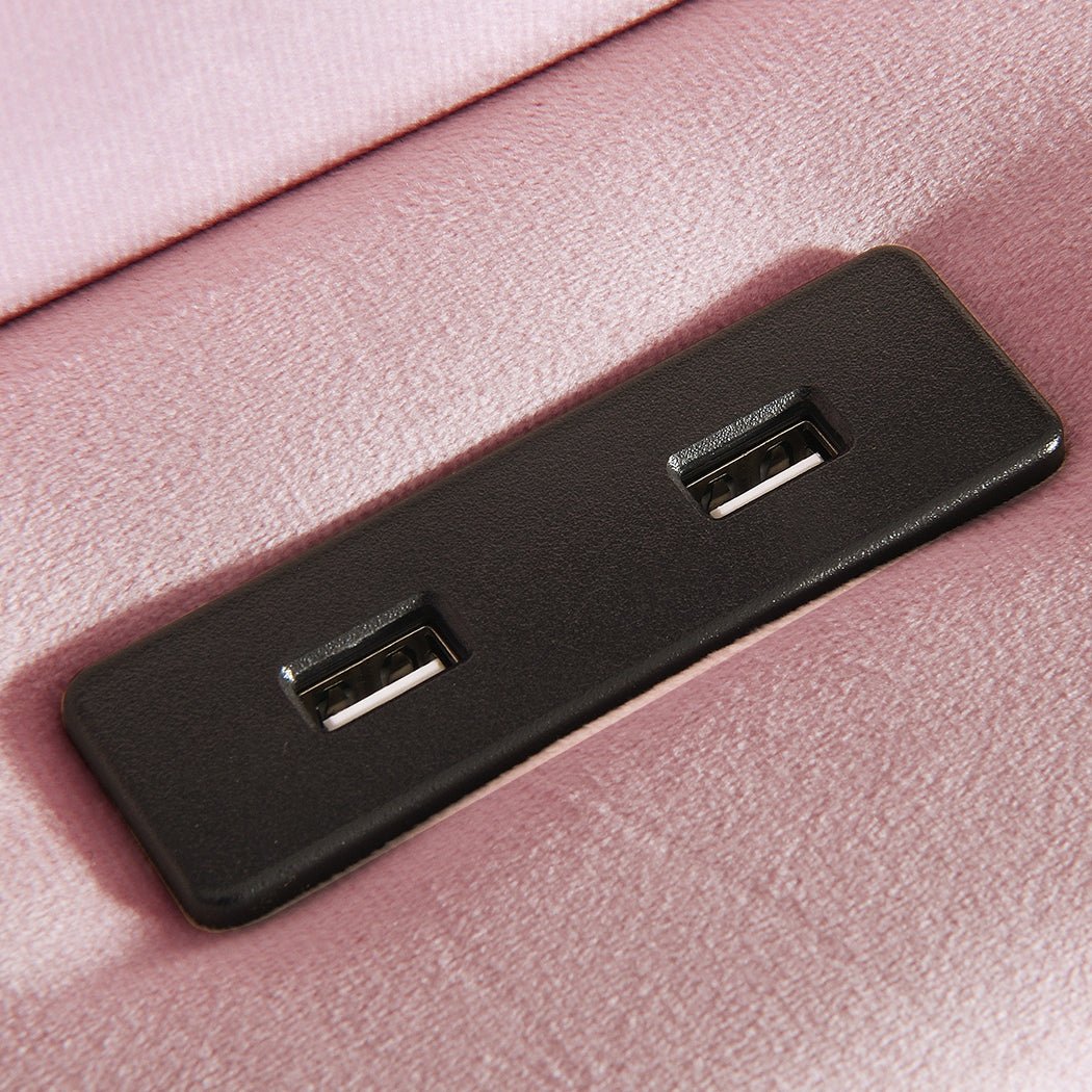 Evangeline King Floating LED Bed – Pink - Rivercity House & Home Co. (ABN 18 642 972 209) - Affordable Modern Furniture Australia