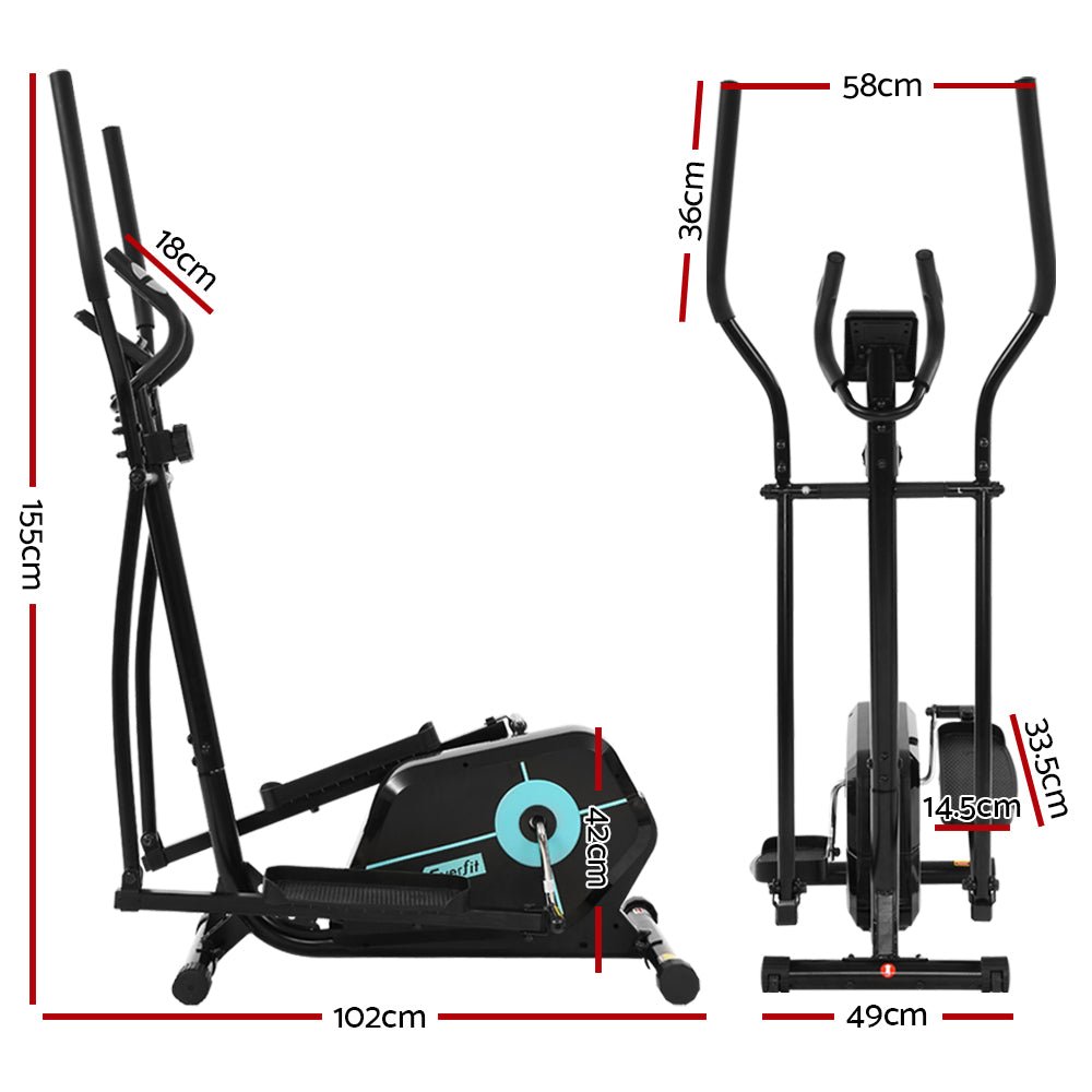 Exercise Bike Elliptical Cross Trainer Fitness Machine - Rivercity House & Home Co. (ABN 18 642 972 209) - Affordable Modern Furniture Australia