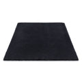 Plush Shaggy Floor Rug 200x290cm with Foam Cushioning and Anti-Slip Backing - Black