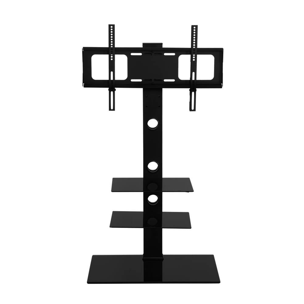 Floor TV Stand Bracket Mount Swivel Height Adjustable 32 to 70 Inch Black - Rivercity House & Home Co. (ABN 18 642 972 209) - Affordable Modern Furniture Australia