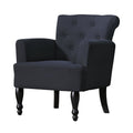 French Lorraine Chair Retro Wing - Black