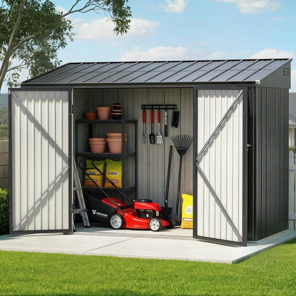 Garden Shed Galvanised Steel 3.05x1.5M Outdoor Storage Shed Workshop House Shelter - Home & Garden > Storage > Sheds - Rivercity House & Home Co. (ABN 18 642 972 209) - Affordable Modern Furniture Australia