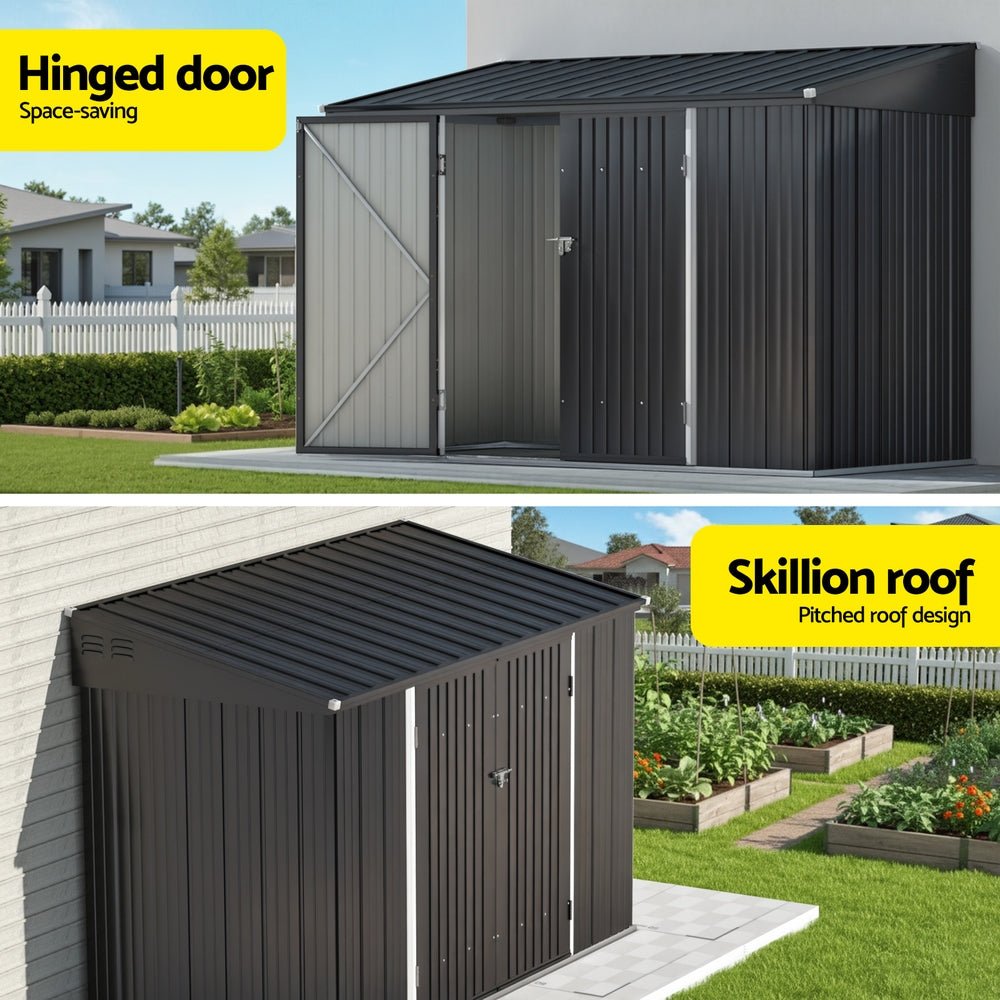 Garden Shed Galvanised Steel 3.05x1.5M Outdoor Storage Shed Workshop House Shelter - Home & Garden > Storage > Sheds - Rivercity House & Home Co. (ABN 18 642 972 209) - Affordable Modern Furniture Australia