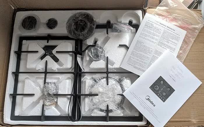 Gas Glass Cooktop 60cm Black - Appliances > Kitchen Appliances > Cooktops & Stoves - Rivercity House & Home Co. (ABN 18 642 972 209) - Affordable Modern Furniture Australia