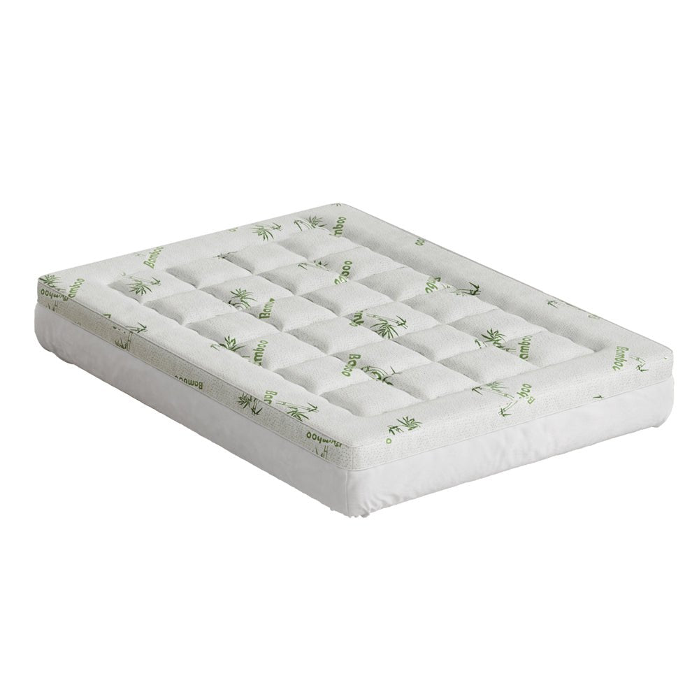Giselle Bedding Mattress Topper Pillowtop Bamboo 7.5cm Double - Furniture > Mattresses > Mattress Toppers - Rivercity House & Home Co. (ABN 18 642 972 209) - Affordable Modern Furniture Australia