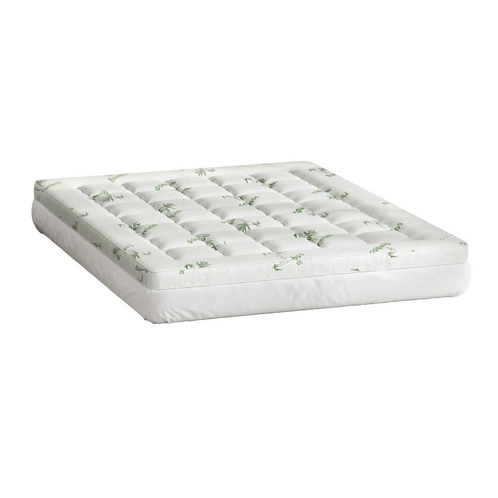 Giselle Bedding Mattress Topper Pillowtop Bamboo 7.5cm Queen - Furniture > Mattresses > Mattress Toppers - Rivercity House & Home Co. (ABN 18 642 972 209) - Affordable Modern Furniture Australia