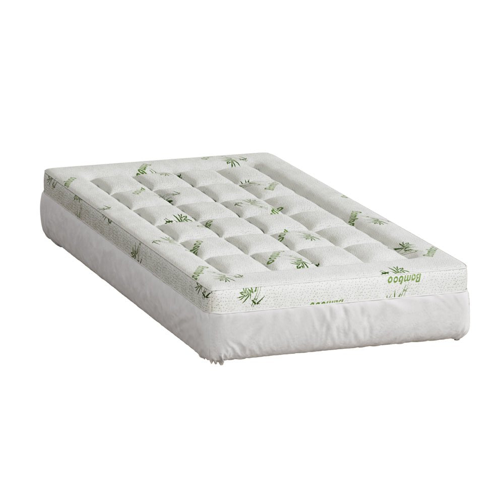Giselle Bedding Mattress Topper Pillowtop Bamboo 7.5cm Single - Furniture > Mattresses > Mattress Toppers - Rivercity House & Home Co. (ABN 18 642 972 209) - Affordable Modern Furniture Australia