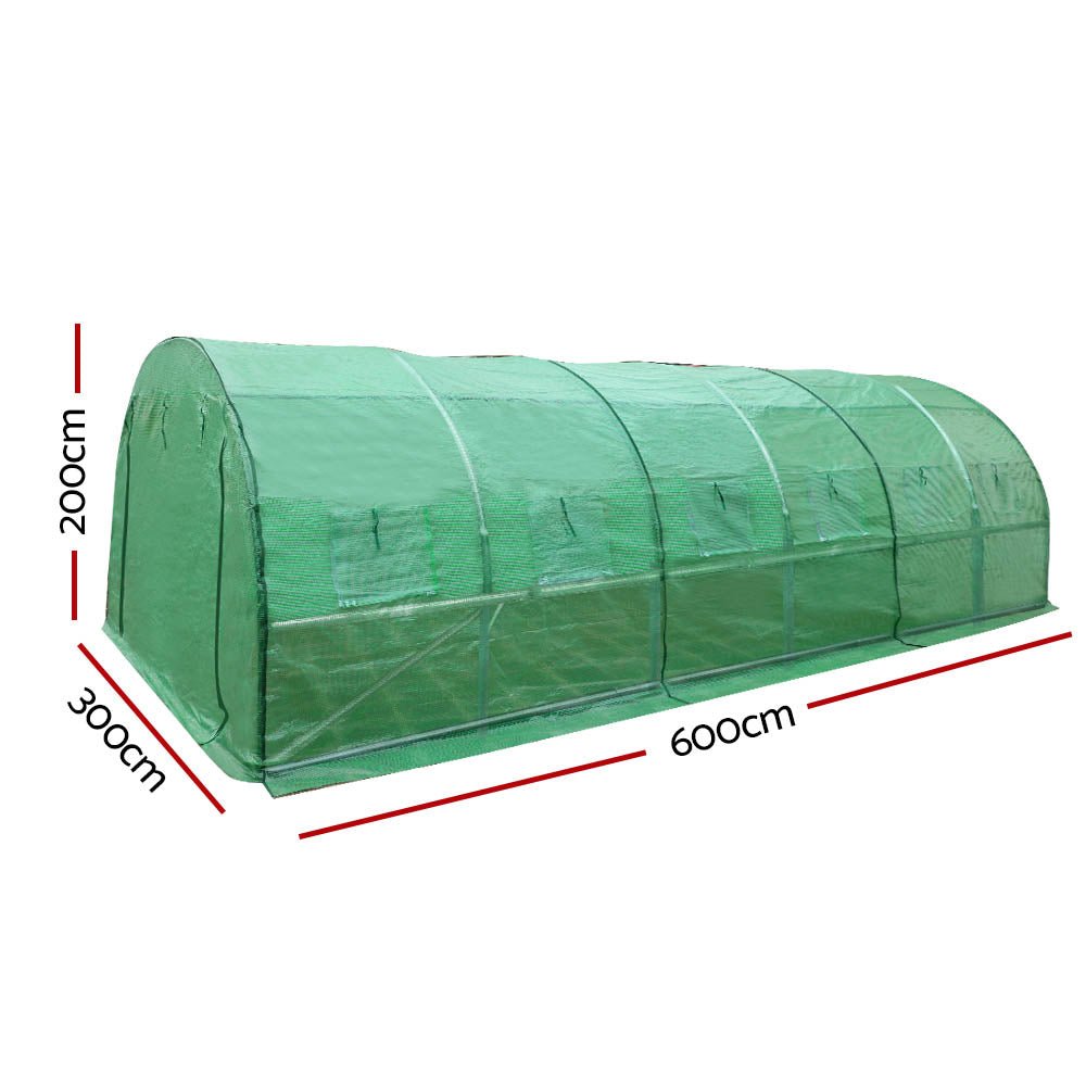 Greenhouse 6MX3M Garden Shed Green House Storage Tunnel Plant Grow - Home & Garden > Green Houses - Rivercity House & Home Co. (ABN 18 642 972 209) - Affordable Modern Furniture Australia