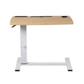 Height Adjustable Standing Desk with Power & USB Ports - Oak
