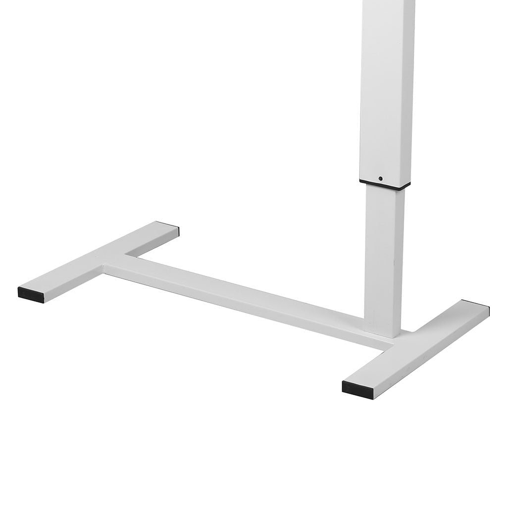 Height Adjustable Standing Desk with Power & USB Ports - Oak - Rivercity House & Home Co. (ABN 18 642 972 209) - Affordable Modern Furniture Australia