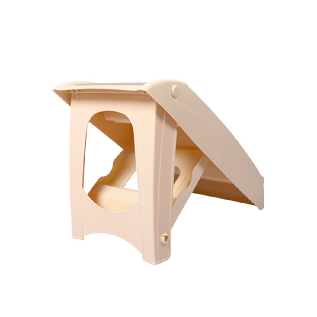 Indoor Foldable Pet Ramp Dog Steps with Anti - Slip Mat - Brown - Rivercity House & Home Co. (ABN 18 642 972 209) - Affordable Modern Furniture Australia