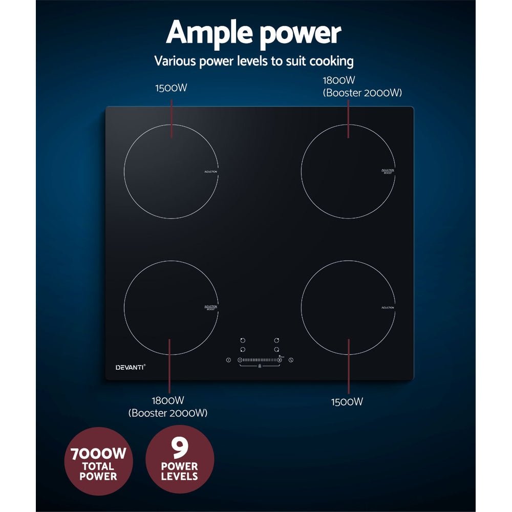 Induction Cooktop 60cm Electric Cooker - Appliances > Kitchen Appliances > Cooktops & Stoves - Rivercity House & Home Co. (ABN 18 642 972 209) - Affordable Modern Furniture Australia