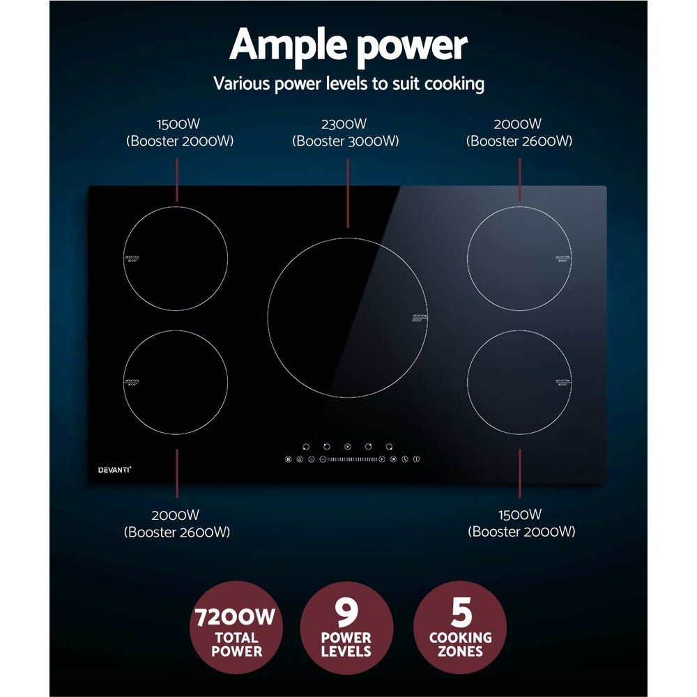 Induction Cooktop 90cm Electric Cooker - Appliances > Kitchen Appliances > Cooktops & Stoves - Rivercity House & Home Co. (ABN 18 642 972 209) - Affordable Modern Furniture Australia