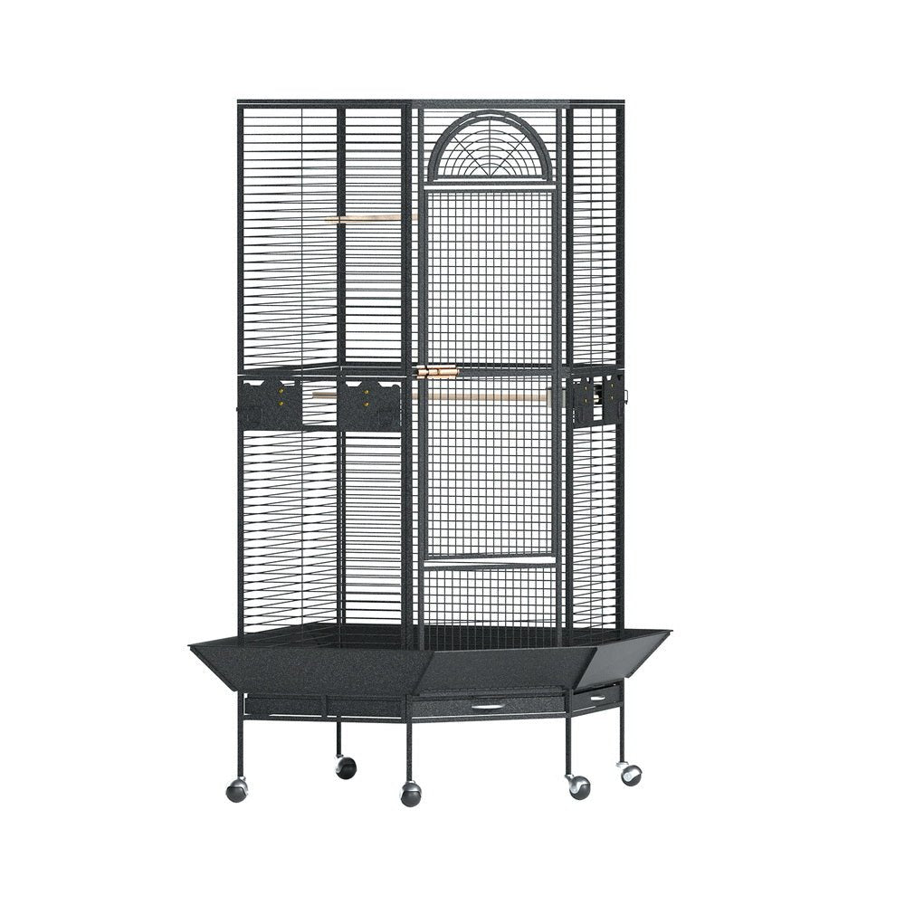 i.Pet Bird Cage Large Jumbo Aviary Budgie Perch Cage Parrot Stand Wheels Corner - Pet Care > Bird - Rivercity House & Home Co. (ABN 18 642 972 209) - Affordable Modern Furniture Australia