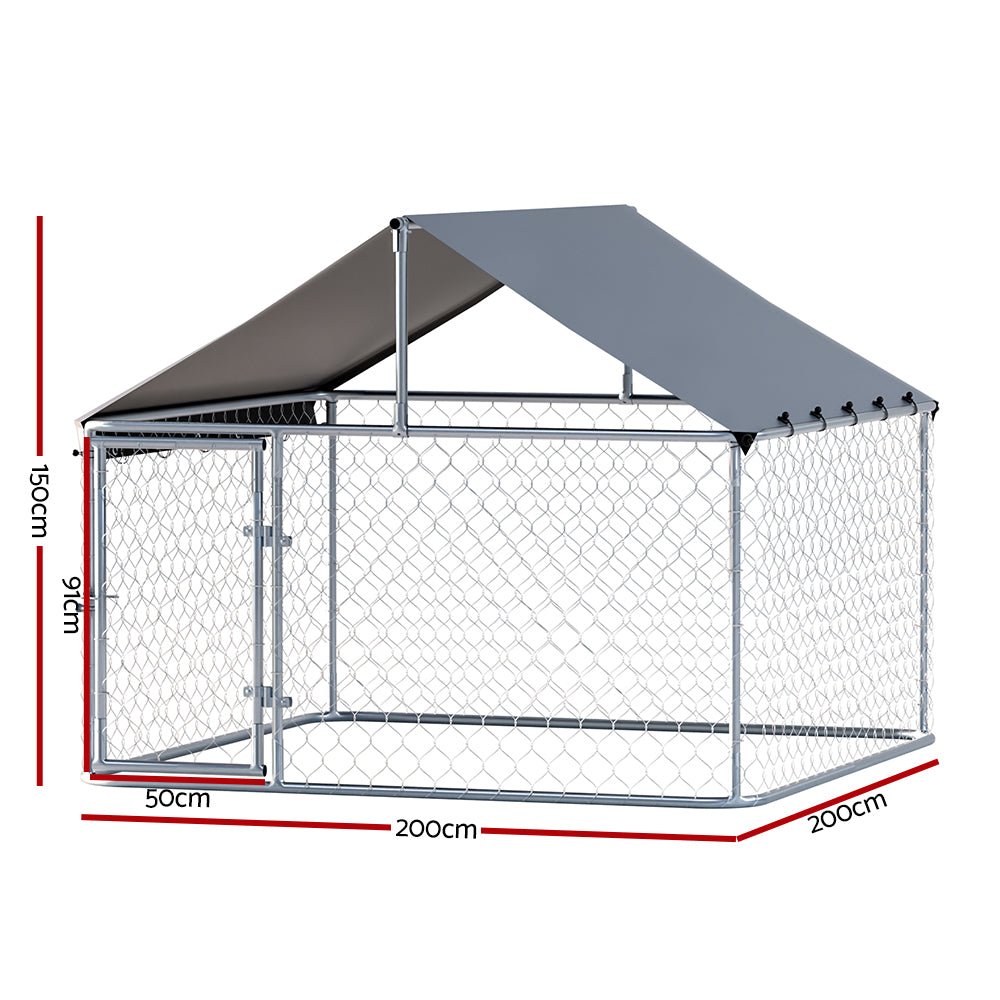 i.Pet Dog Kennel Large House XL Pet Run Cage Puppy Outdoor Enclosure With Roof - Pet Care > Dog Supplies - Rivercity House & Home Co. (ABN 18 642 972 209) - Affordable Modern Furniture Australia