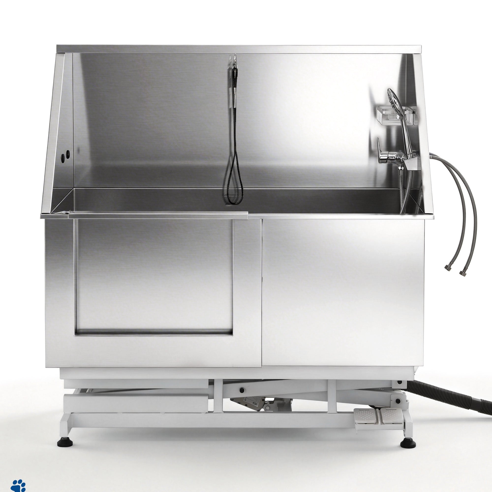 i.Pet Electric Adjustable Height Dog Bath Tub 127cm Stainless Steel - Silver and White - Pet Care > Cleaning & Maintenance > Pet Cleaning Supplies - Rivercity House & Home Co. (ABN 18 642 972 209) - Affordable Modern Furniture Australia