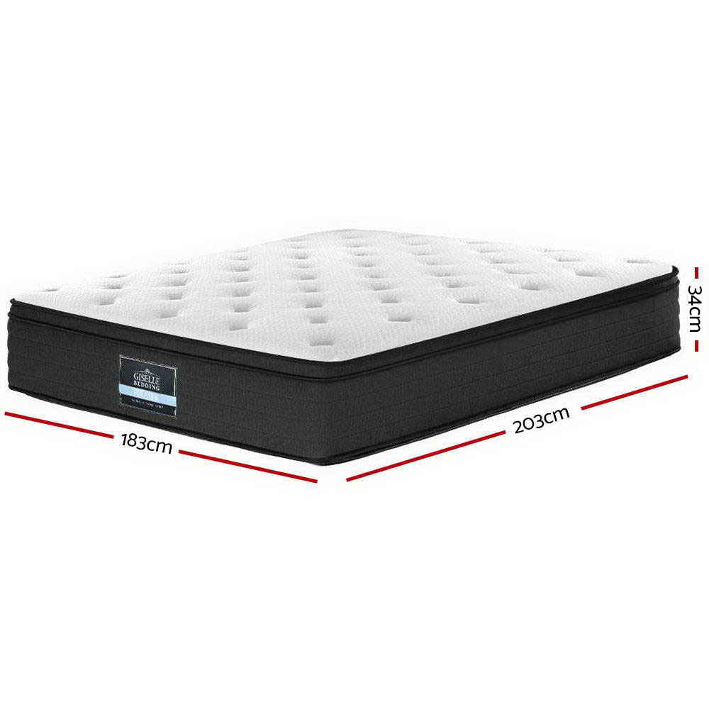 King Size | Eve Euro Top Pocket Spring Mattress - Rivercity House & Home Co. (ABN 18 642 972 209) - Affordable Modern Furniture Australia