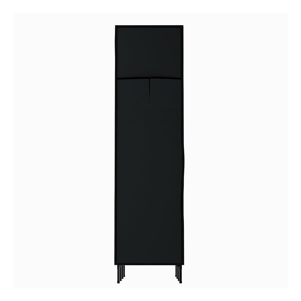Large Portable Clothes Closet Wardrobe with Shelf Black - Home & Garden > Storage > Clothing & Wardrobe Storage - Rivercity House & Home Co. (ABN 18 642 972 209) - Affordable Modern Furniture Australia