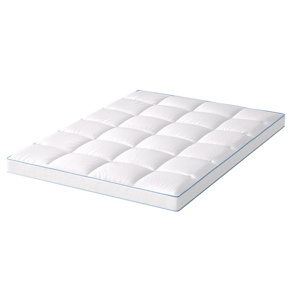 Mattress Topper Pillowtop Bamboo 10cm Double - Furniture > Mattresses > Mattress Toppers - Rivercity House & Home Co. (ABN 18 642 972 209) - Affordable Modern Furniture Australia