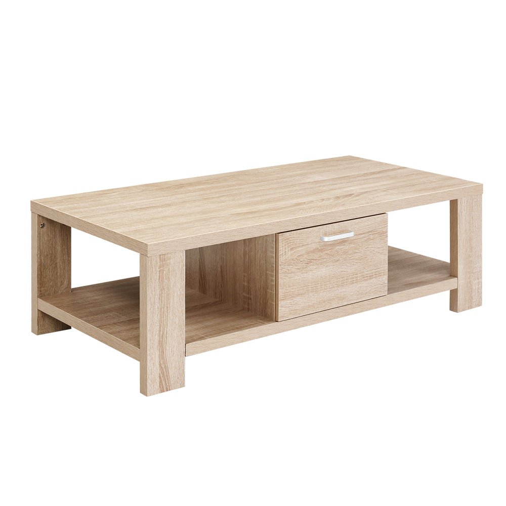 Maxi Coffee Table Oak - Rivercity House & Home Co. (ABN 18 642 972 209) - Affordable Modern Furniture Australia