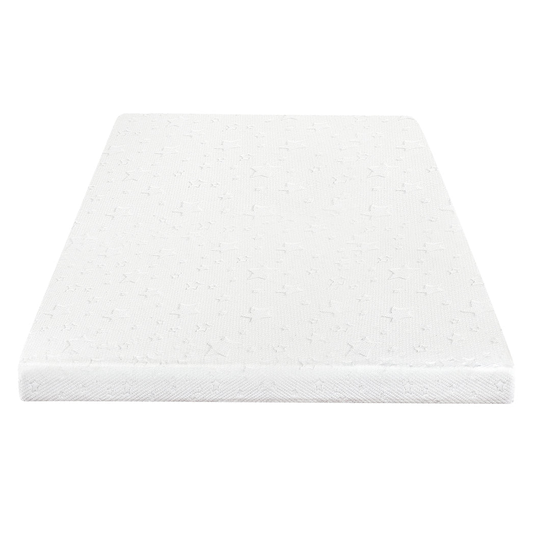 Memory Foam Mattress Topper King Single 5cm Dual - Sided Comfort - White - Rivercity House & Home Co. (ABN 18 642 972 209) - Affordable Modern Furniture Australia