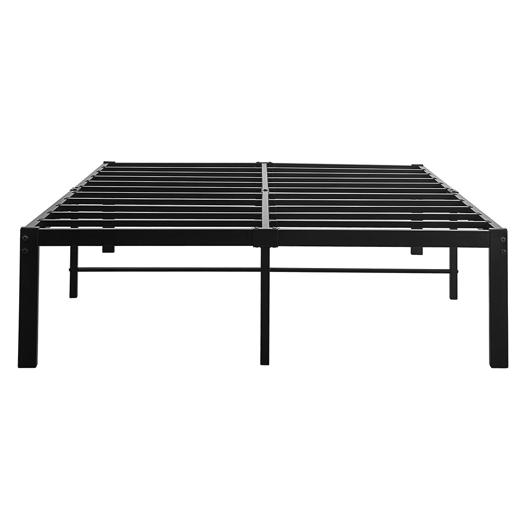 Metal Bed Frame Heavy Duty Storage Space - Rivercity House & Home Co. (ABN 18 642 972 209) - Affordable Modern Furniture Australia