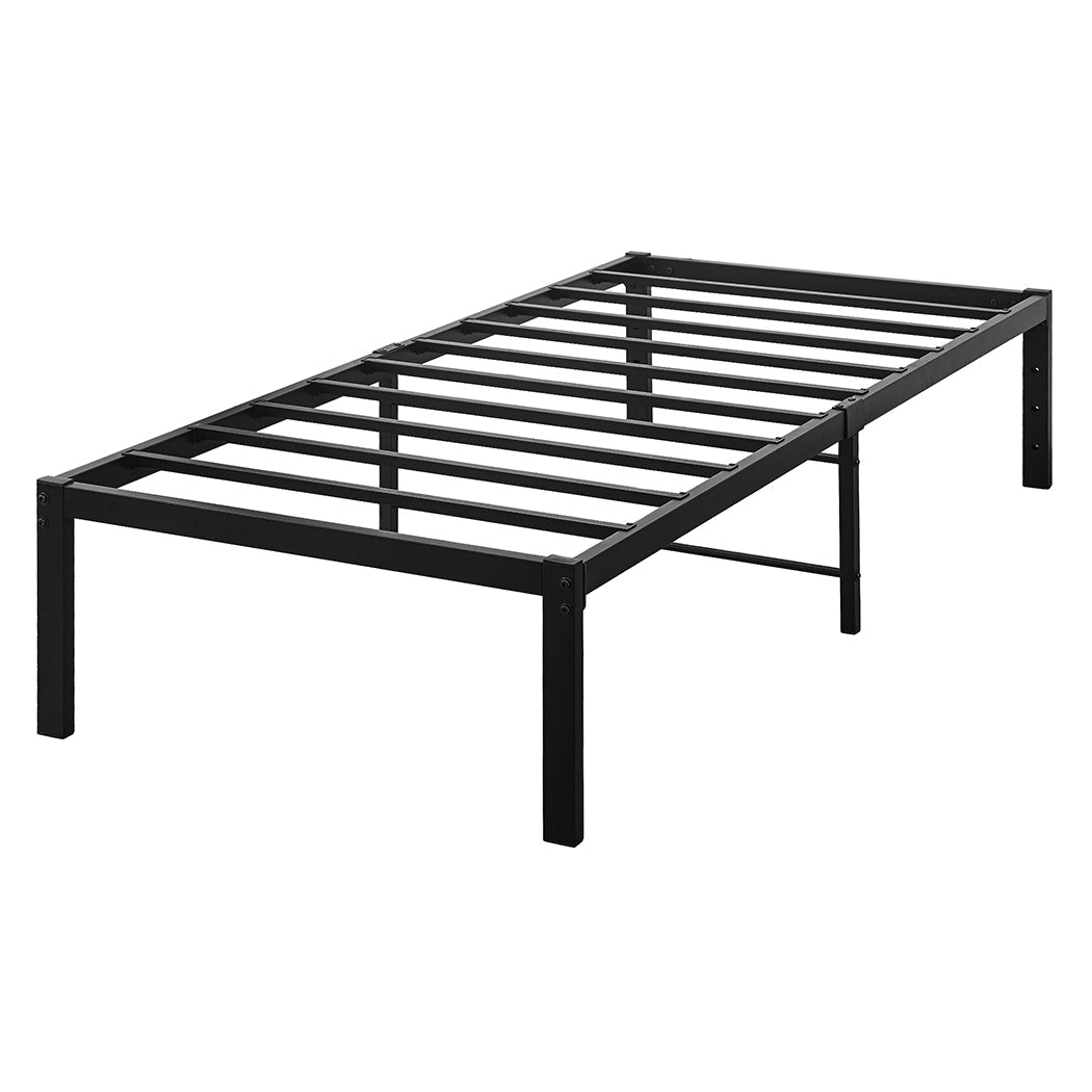 Metal Bed Frame Heavy Duty Storage Space - Rivercity House & Home Co. (ABN 18 642 972 209) - Affordable Modern Furniture Australia