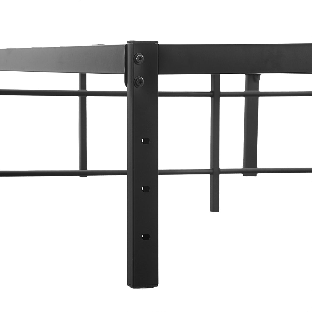 Metal Bed Frame Heavy Duty Storage Space - Rivercity House & Home Co. (ABN 18 642 972 209) - Affordable Modern Furniture Australia
