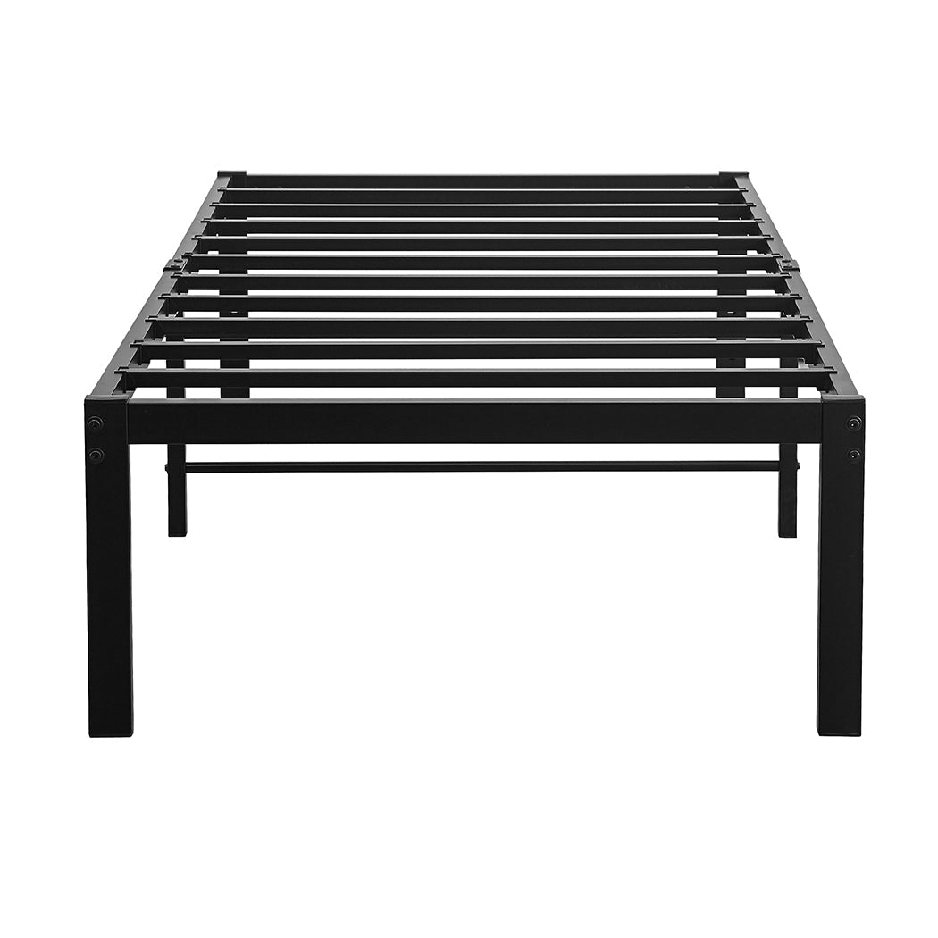 Metal Bed Frame Heavy Duty Storage Space - Rivercity House & Home Co. (ABN 18 642 972 209) - Affordable Modern Furniture Australia