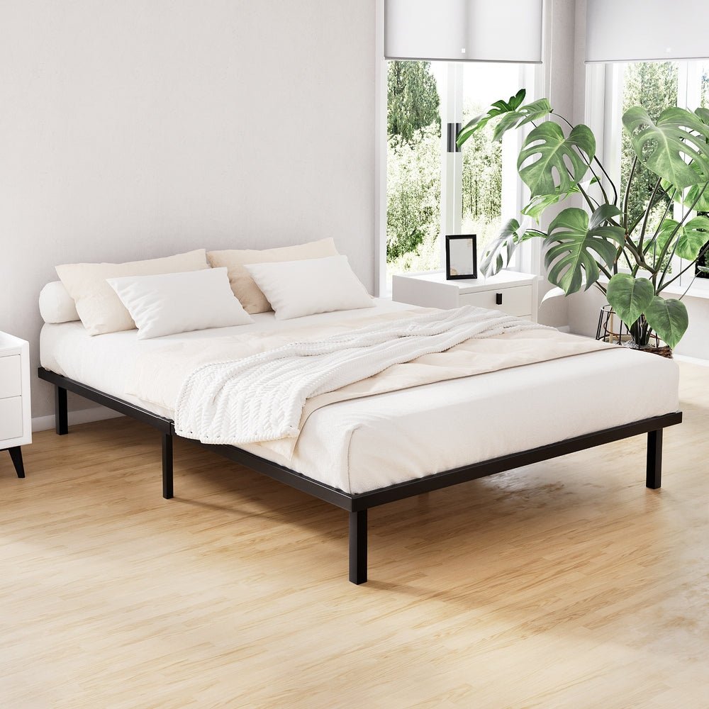 Metal Double Bed Frame - Rivercity House & Home Co. (ABN 18 642 972 209) - Affordable Modern Furniture Australia