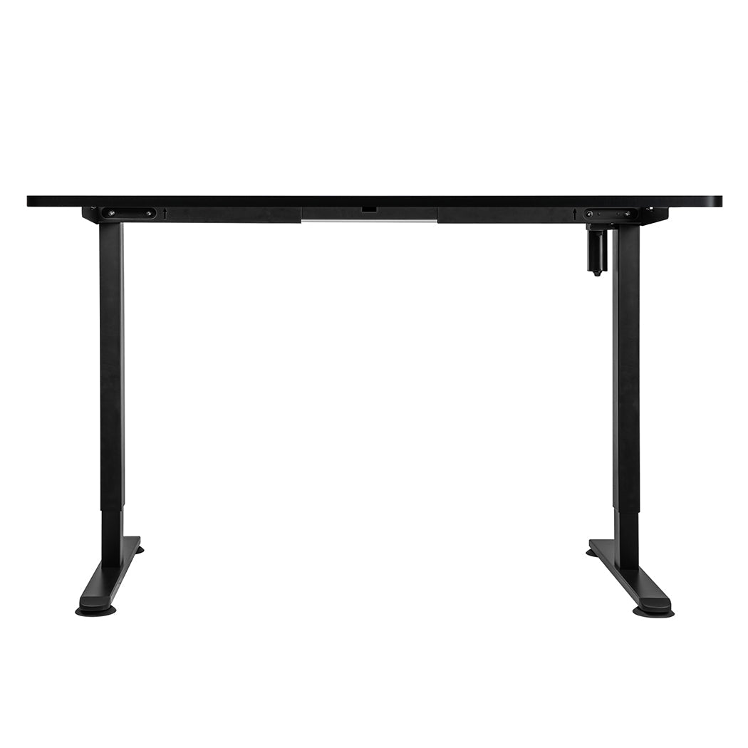Motorised Adjustable Standing Desk 140cm with Frame and Desktop - Black - Rivercity House & Home Co. (ABN 18 642 972 209) - Affordable Modern Furniture Australia