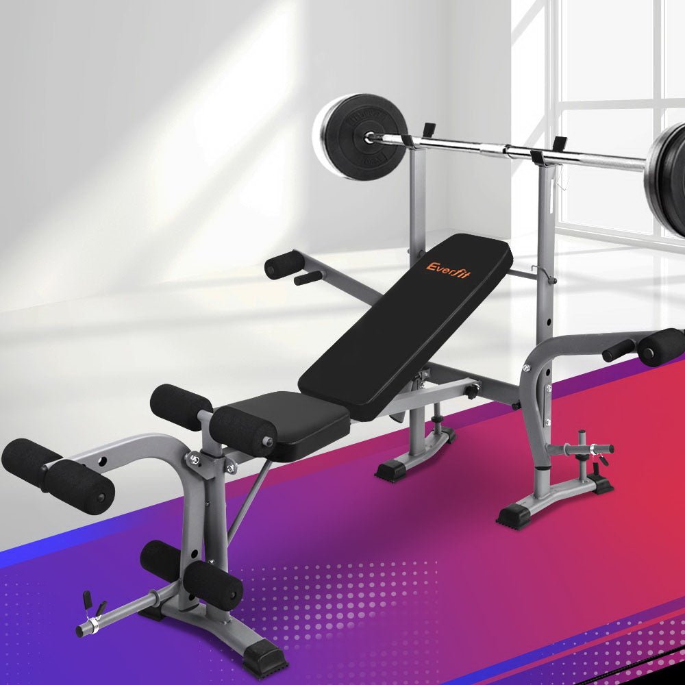 Multi Station Weight Bench Press Black - Rivercity House & Home Co. (ABN 18 642 972 209) - Affordable Modern Furniture Australia