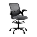Office Chair Drafting Chairs Stool Computer Desk Studios Mesh Grey