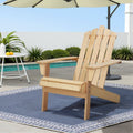 Outdoor Adirondack Style Chair (Light Wood)
