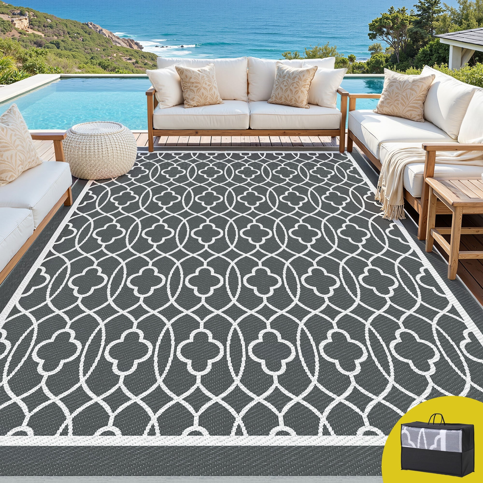 Outdoor Rugs 274x366cm Large Carpet Reversible Area Mat PP Dual - Sided Patio Rug - Home & Garden > Rugs > Outdoor Rugs - Rivercity House & Home Co. (ABN 18 642 972 209) - Affordable Modern Furniture Australia