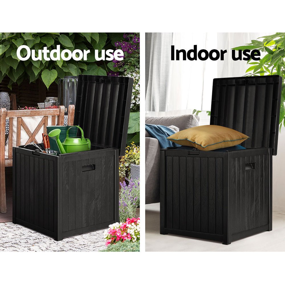 Outdoor Storage Box 195L Black - Furniture > Outdoor - Rivercity House & Home Co. (ABN 18 642 972 209) - Affordable Modern Furniture Australia