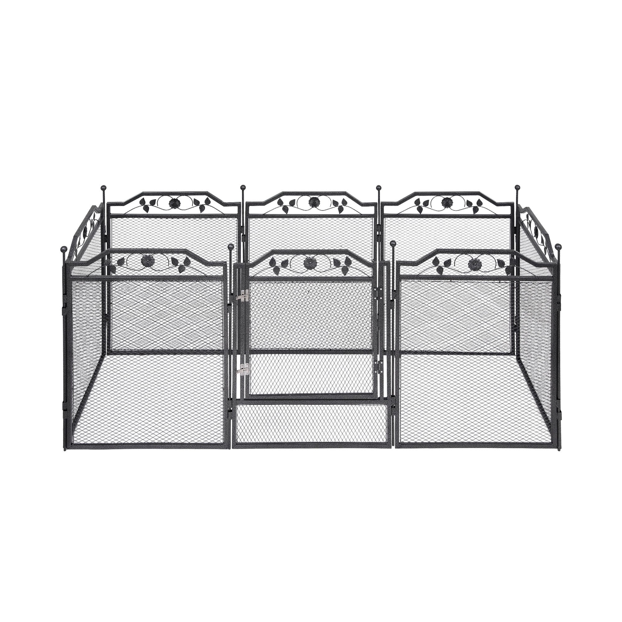 Pet Dog Playpen Heavy - Duty Enclosure Multi - Configuration Indoor Outdoor Black - Pet Care > Dog Supplies > Dog Playpens & Gates - Rivercity House & Home Co. (ABN 18 642 972 209) - Affordable Modern Furniture Australia