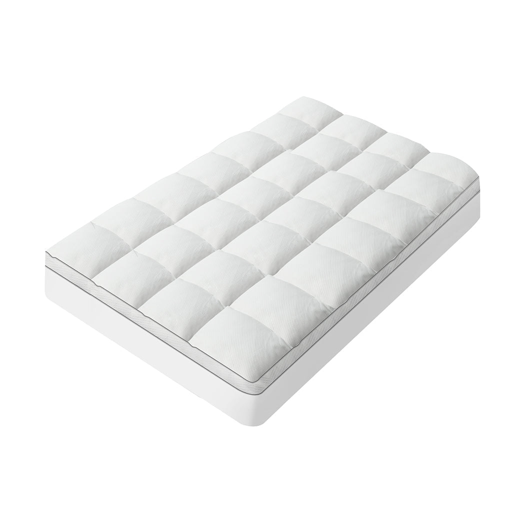 Pillowtop Mattress Topper 5cm Thickness - White - Rivercity House & Home Co. (ABN 18 642 972 209) - Affordable Modern Furniture Australia