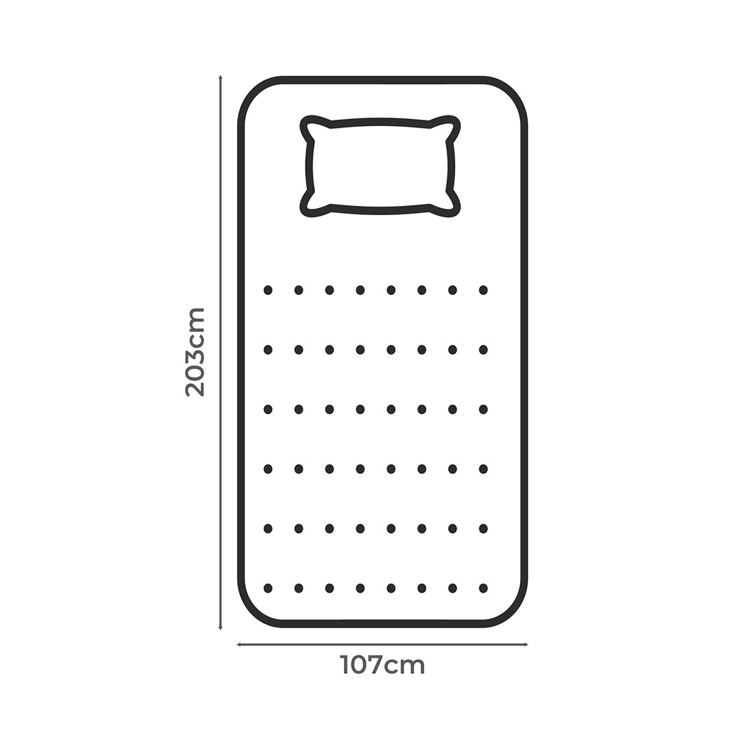 Pillowtop Mattress Topper 5cm Thickness - White - Rivercity House & Home Co. (ABN 18 642 972 209) - Affordable Modern Furniture Australia