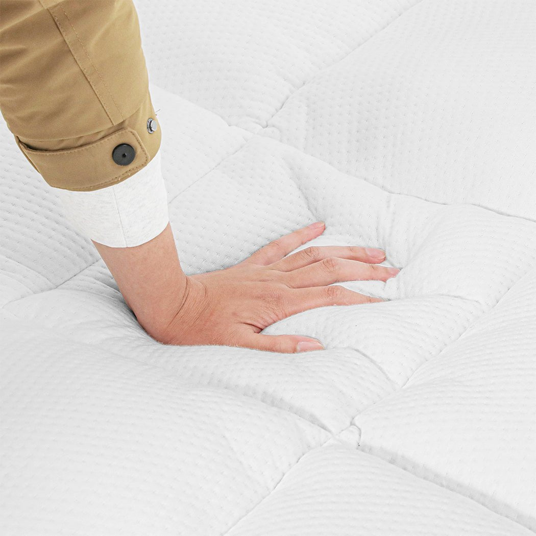 Pillowtop Mattress Topper 5cm Thickness - White - Rivercity House & Home Co. (ABN 18 642 972 209) - Affordable Modern Furniture Australia
