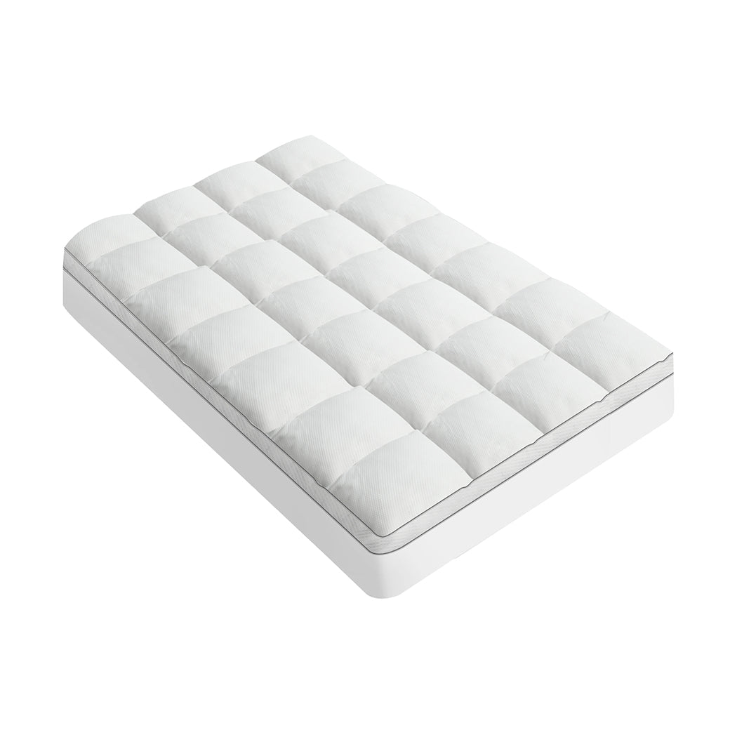 Pillowtop Mattress Topper 5cm Thickness - White - Rivercity House & Home Co. (ABN 18 642 972 209) - Affordable Modern Furniture Australia