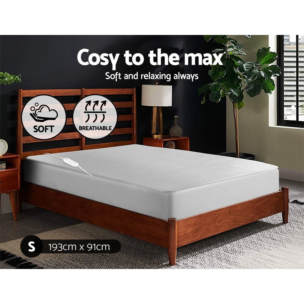 Premium 3 Setting Fully Fitted Electric Blanket - Single - Rivercity House & Home Co. (ABN 18 642 972 209) - Affordable Modern Furniture Australia