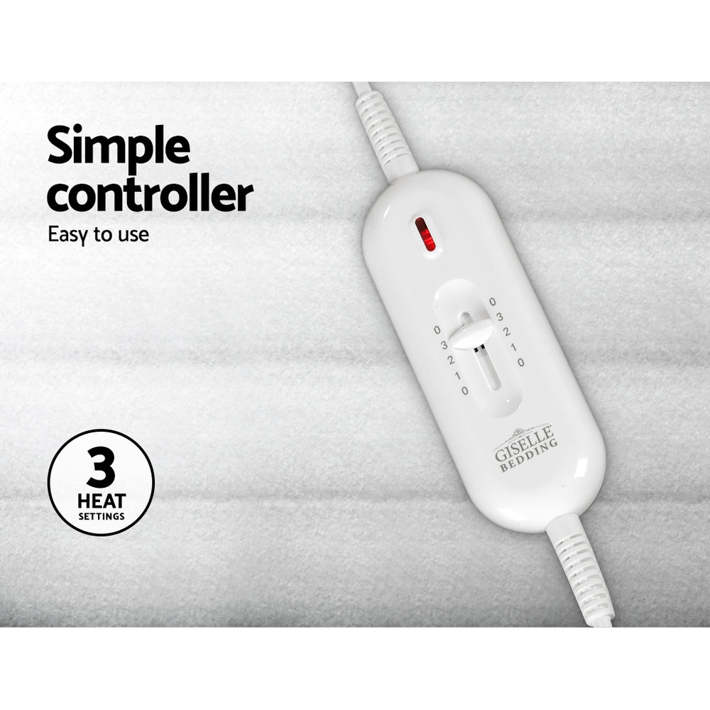 Premium 3 Setting Fully Fitted Electric Blanket - Single - Rivercity House & Home Co. (ABN 18 642 972 209) - Affordable Modern Furniture Australia
