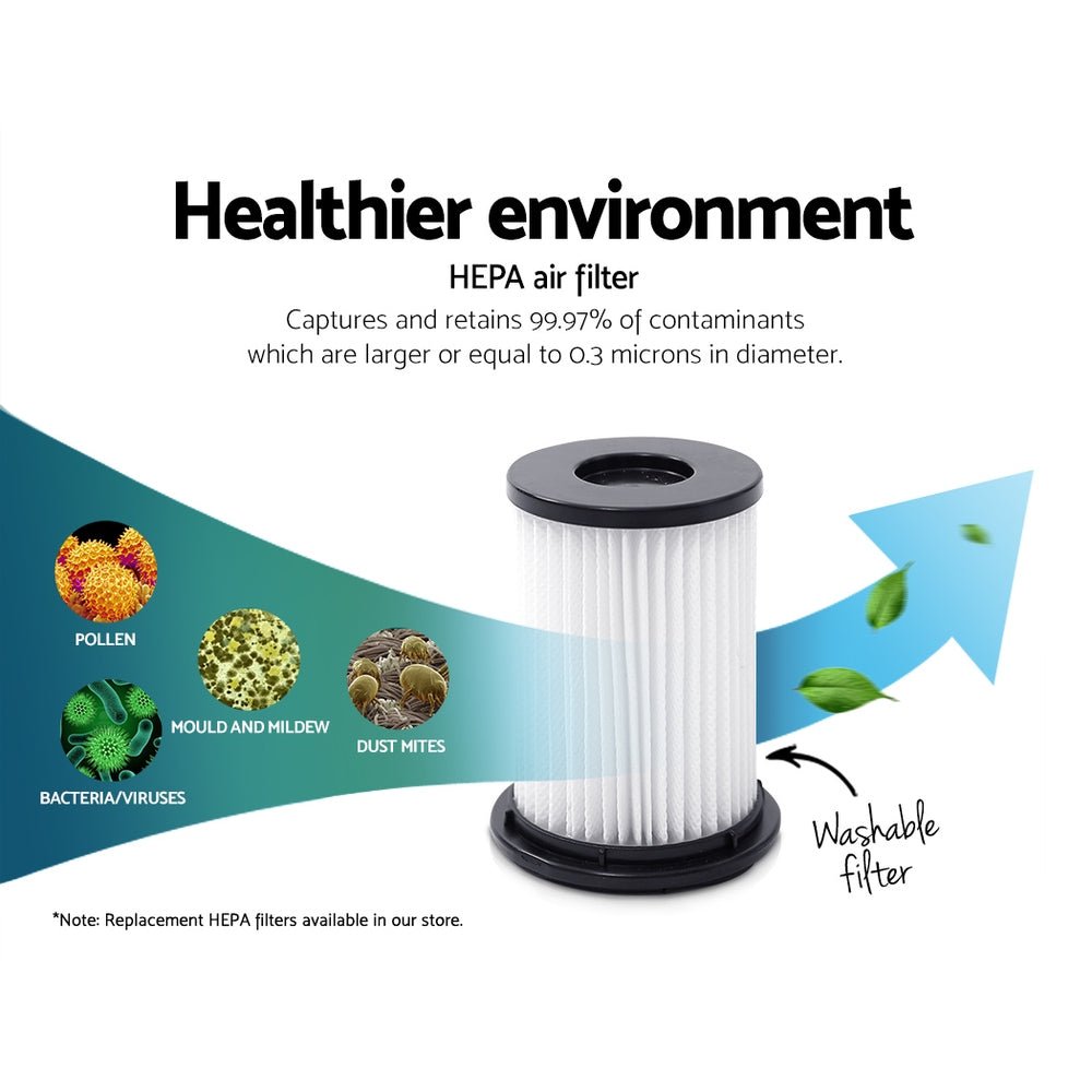 Premium Cordless Stick Vacuum Cleaner - Purple & Grey - Rivercity House & Home Co. (ABN 18 642 972 209) - Affordable Modern Furniture Australia