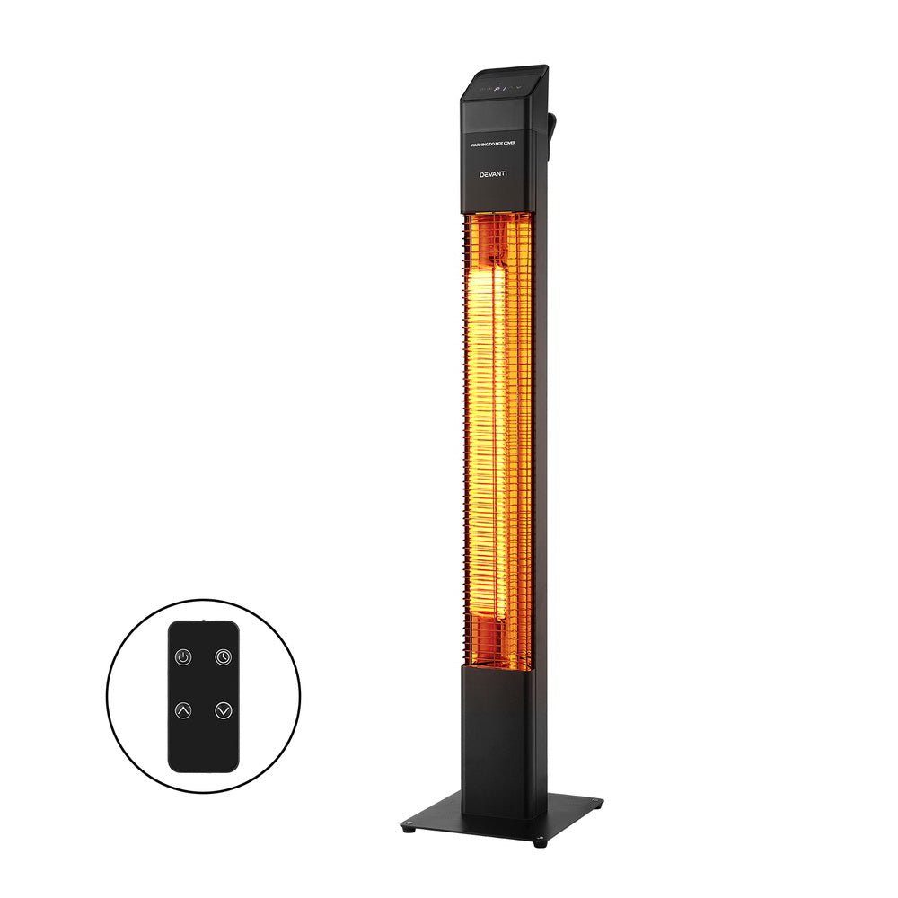 Radiant Tower Heater Electric Portable Remote Control 2000W Heating - Appliances > Heaters - Rivercity House & Home Co. (ABN 18 642 972 209) - Affordable Modern Furniture Australia