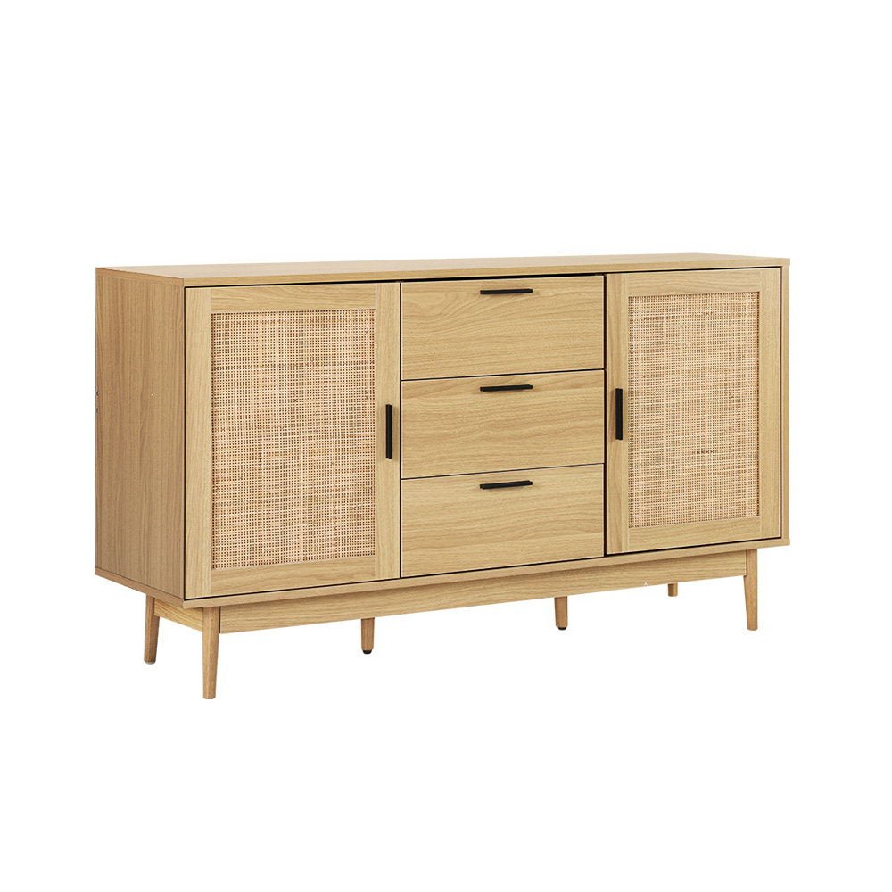 Rattan Large Buffet Sideboard Cabinet - Rivercity House & Home Co. (ABN 18 642 972 209) - Affordable Modern Furniture Australia