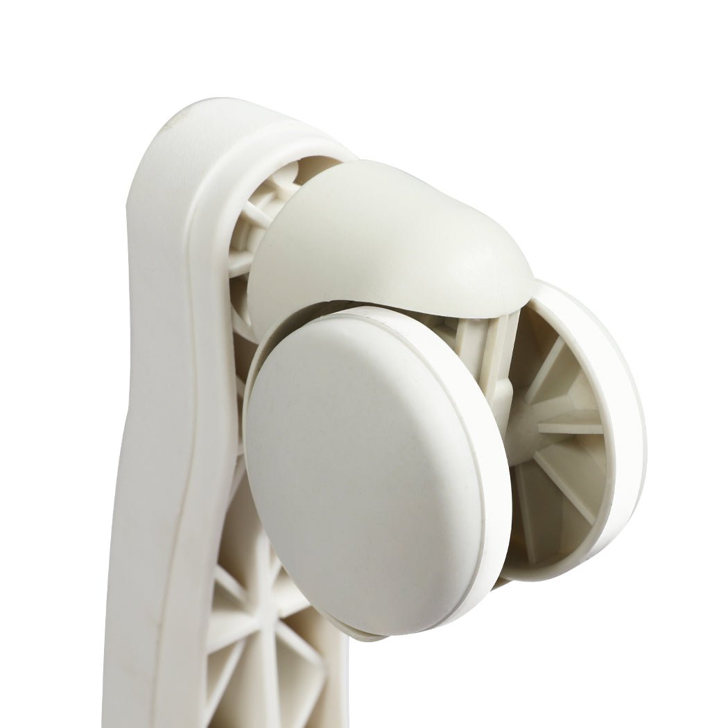 Rolling Bar Stool with PU Leather Seat and Casters - Black - Rivercity House & Home Co. (ABN 18 642 972 209) - Affordable Modern Furniture Australia