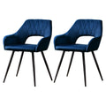 Set of 2 Caitlyn Dining Chairs - Blue
