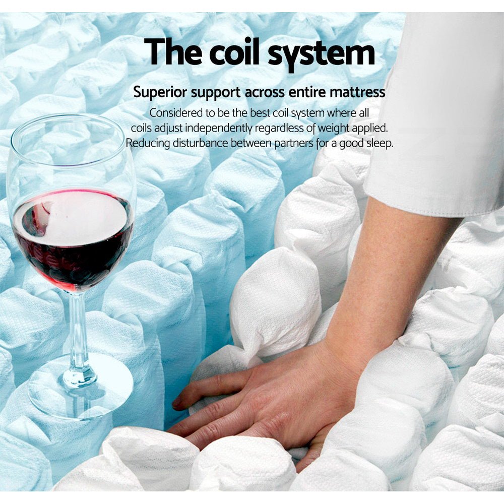 Single Size | Euro Spring Foam Top Mattress (Medium Firm) - Rivercity House & Home Co. (ABN 18 642 972 209) - Affordable Modern Furniture Australia