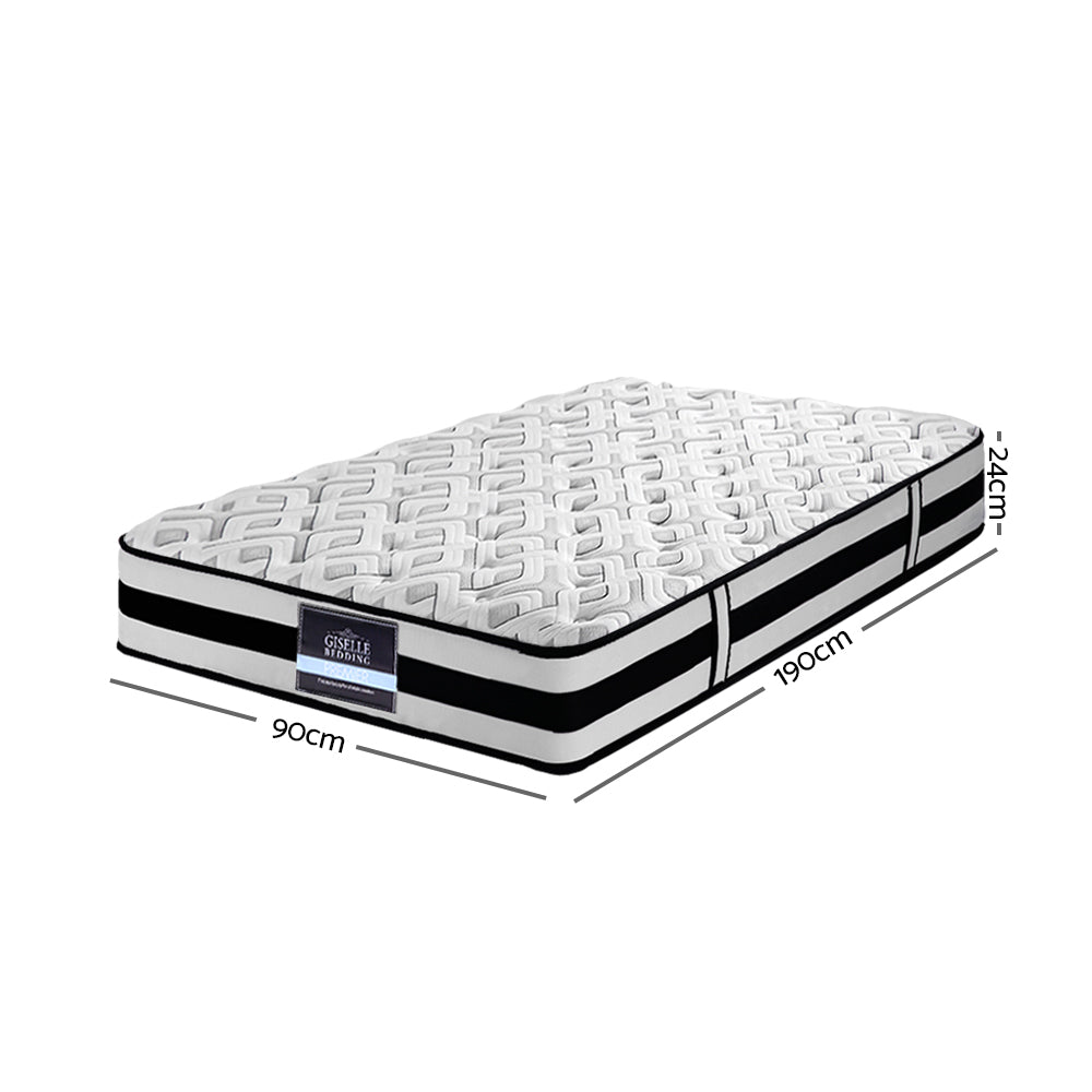 Single Size | Pocket Spring Foam Top Mattress (Ultra Firm) - Rivercity House & Home Co. (ABN 18 642 972 209) - Affordable Modern Furniture Australia